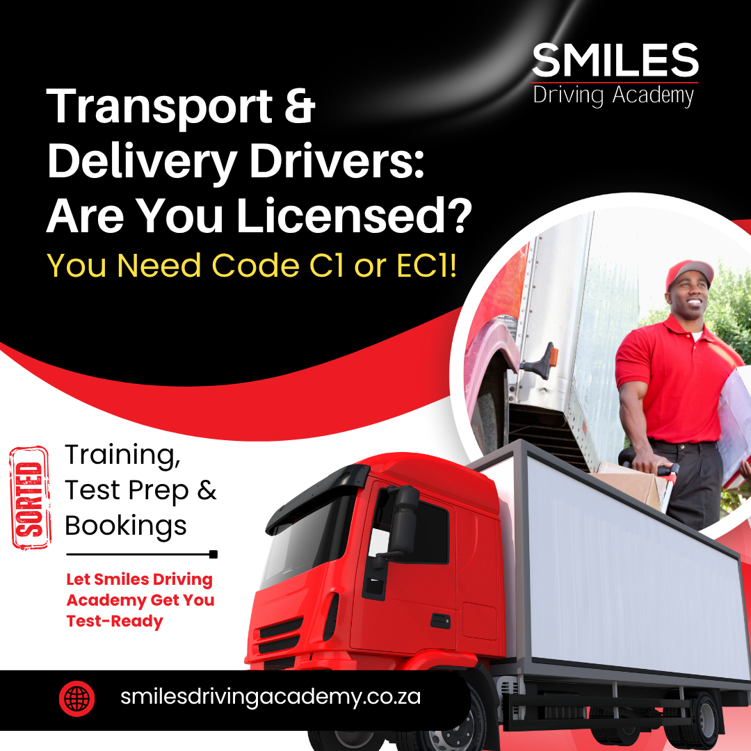 Code C1/EC1 for Transport & Delivery Drivers. - Smiles Driving Academy